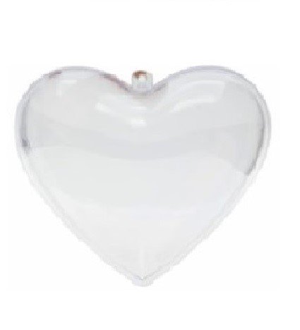 CORAZON DE ACRILICO 8CM (5PZ)