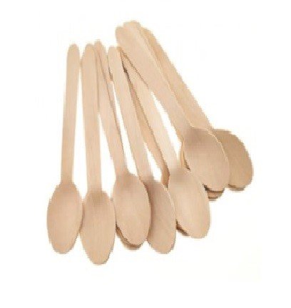 CUCHARAS MINI DE MADERA 10CM (50PZ)
