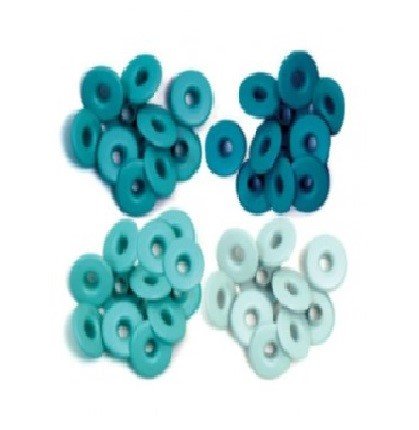 OJALES PLANOS TURQUESA (40PZ)