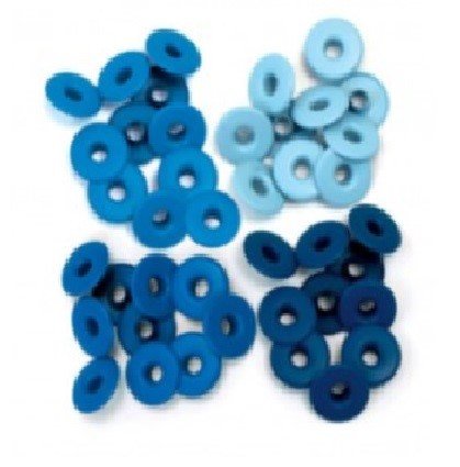 OJALES PLANOS AZULES (40PZ)