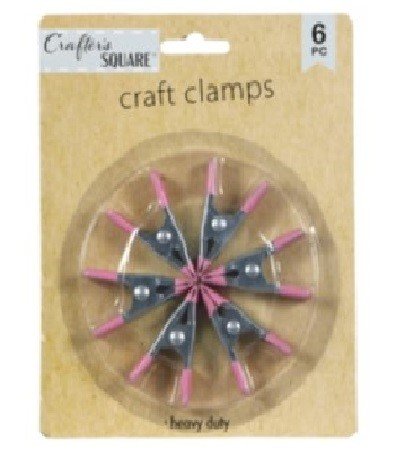 PINZAS METALICAS ROSADAS (6PZ)