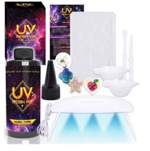 RESINA UV ZONCOLOR 100Gr MOLDE + LAMPARA UV