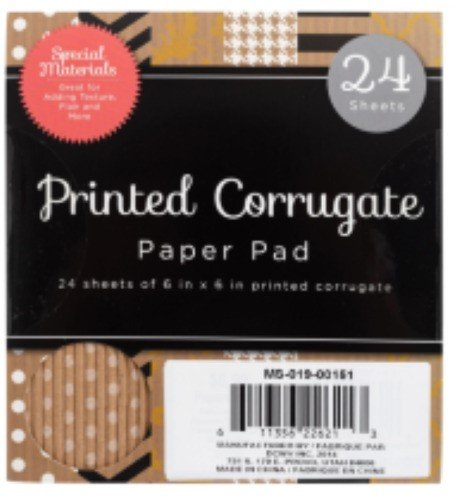 BLOCK CORRUGADO 6"X6" (24 HOJAS)