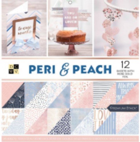 BLOCK ESTAMPADO PERI & PEACH 12"X12" (36 HOJAS)
