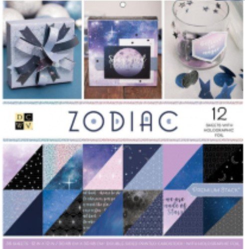 BLOCK ESTAMPADO ZODIAC 12"X12" (36 HOJAS)