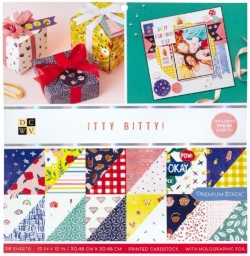 BLOCK ESTAMPADO ITTY BITTY 12"X12" (36 HOJAS)