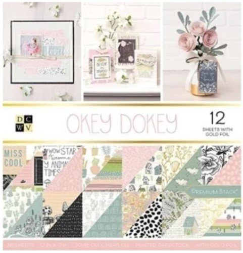 BLOCK ESTAMPADO OKEY DOKEY 12"X12" (36 HOJAS)