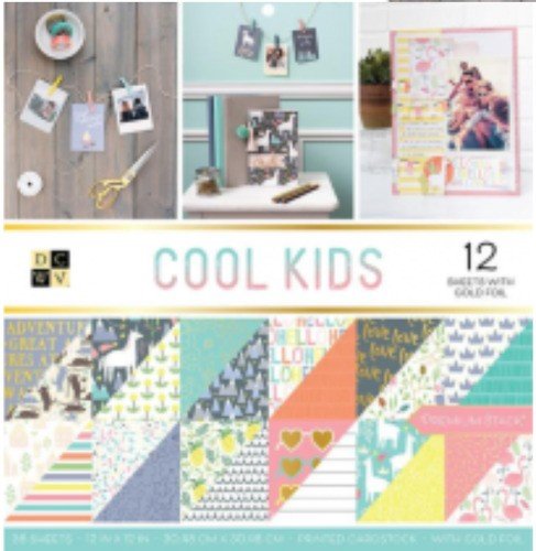 BLOCK ESTAMPADO COOL KIDS 12"X12" (36 HOJAS)