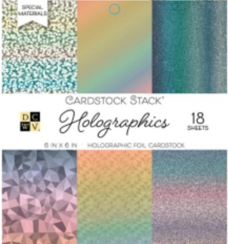 BLOCK HOLOGRAFICO PEQUENO 6"X6" (18 HOJAS)