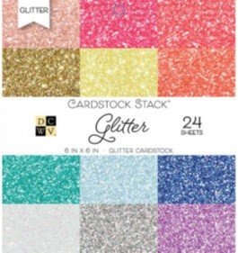 BLOCK GLITTER PEQUENO 6"X6" (24 HOJAS)