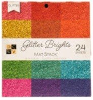 BLOCK GLITTER BRIGHTS PEQUENO 6"X6" (24 HOJAS)
