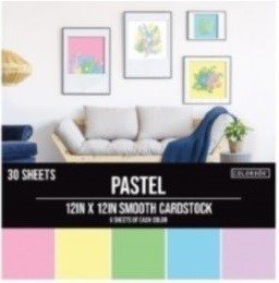 BLOCK PASTEL COLORBOK 12"X12" (30 HOJAS)