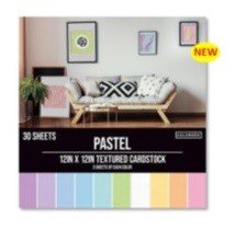 BLOCK TEXTU PASTELES COLORBOK 12"X12" (30 HOJAS)
