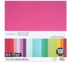 BLOCK RECOLLECTIONS BRIGHT ESSETIALS 12"X12" (100 HOJAS)
