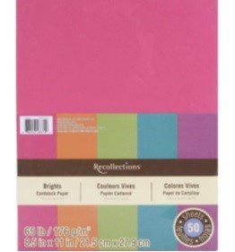 BLOCK RECOLLECTIONS BRIGHTS COLORES VIVOS 8.5"X11" (50 HOJAS)