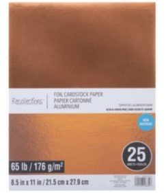 BLOCK RECOLLECTIONS BRONCE 8.5"X11" (25 HOJAS)