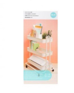 CARRITO DE ALMACENAMIENTO GRANDE BLANCO WE R