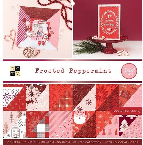 BLOCK DCWV ESTAMPADO FROSTED PEPPERMINT