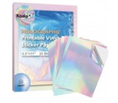 PAPEL ADHESIVO HOLOGRAFICO KOALA 8.5"X11 (20 HOJAS)