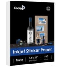 PAPEL ADHESIVO MATTE KOALA 8.5"X11" (100 HOJAS)
