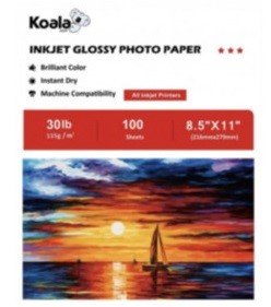 PAPEL FOTOGRAFICO GLOSSY KOALA 100 HOJAS (115G)