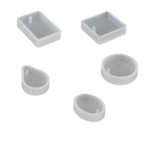 MOLDE PARA RESINA DE JOYERIA 5 PZ