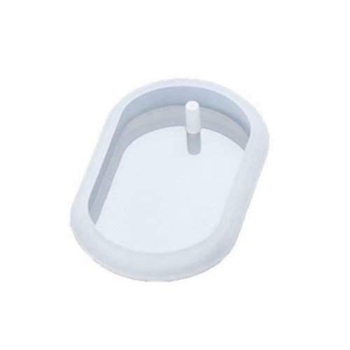 MOLDE PARA RESINA EN FORMA DE LLAVERO OVALADO 3.5 CM