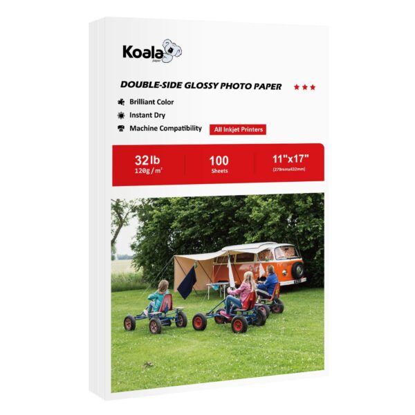 PAPEL FOTOGRAFICO 11"x17" GLOSSY KOALA 100 HOJAS (120G)