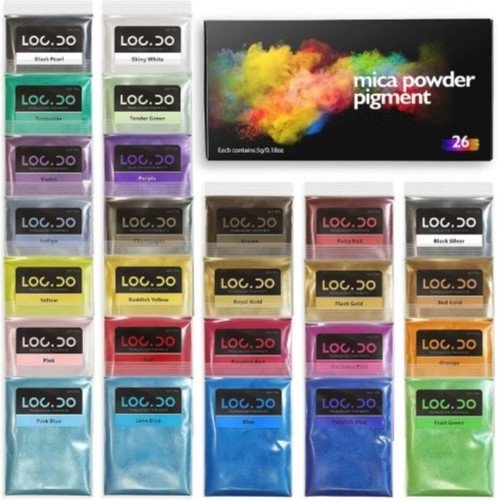 MICA EN POLVO PARA RESINA COLORES PERLADOS (26 COLORES)