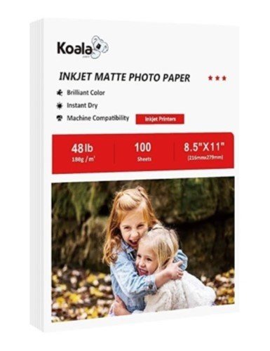PAPEL FOTOGRAFICO MATTE KOALA 100 HOJAS (180G)
