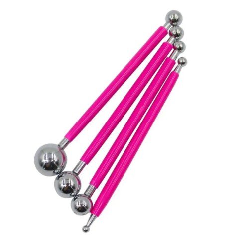JUEGO DE MOLDURA PARA FLORES ROSADO