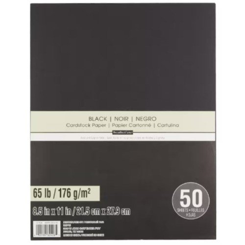 BLOCK RECOLLECTIONS NEGRO 8.5"X11" (50 HOJAS)