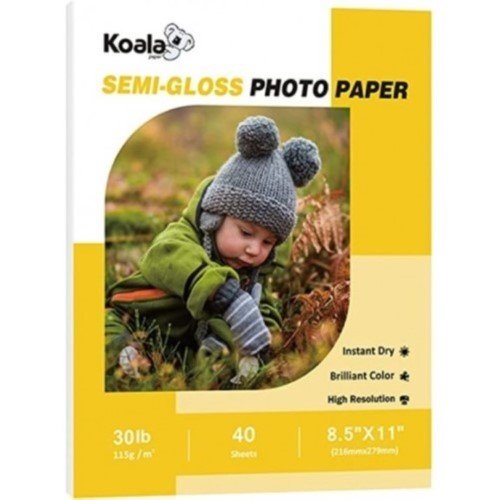 PAPEL FOTOGRAFICO SEMI GLOSSY 115G 8.5"X11 (40 HOJAS)