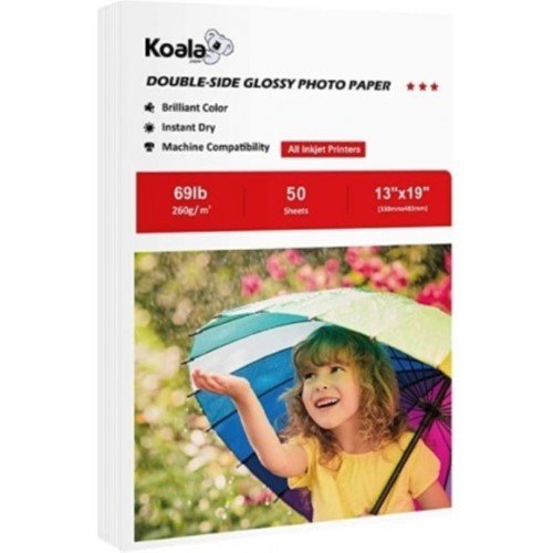 PAPEL FOTOGRAFICO 13"x19" GLOSSY KOALA 50 HOJAS (230G)