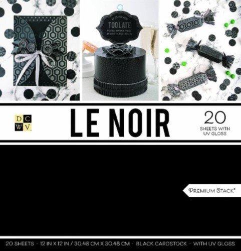 BLOCK ESTAMPADO LE NOIR 12"X12" (20 HOJAS)