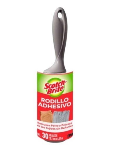 RODILLO ADHESIVO 30 HOJAS PRECORTADAS REMUEVE PELUSA MARCA 3M
