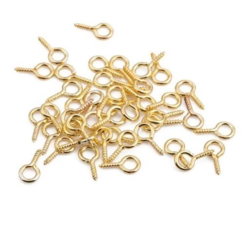 TORNILLOS PARA LLAVERO DORADOS 20PZ