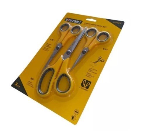 TIJERAS DOMESTICAS ACERO INOX (3PZ)