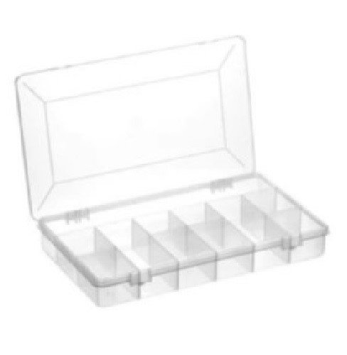 CAJA ORGANIZADORA DE PLASTICO CON 11 DIVISIONES FIJAS