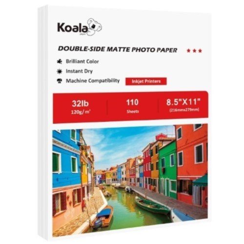 PAPEL FOTOGRAFICO MATTE KOALA DOBLE CARA 100 HOJAS (120G)