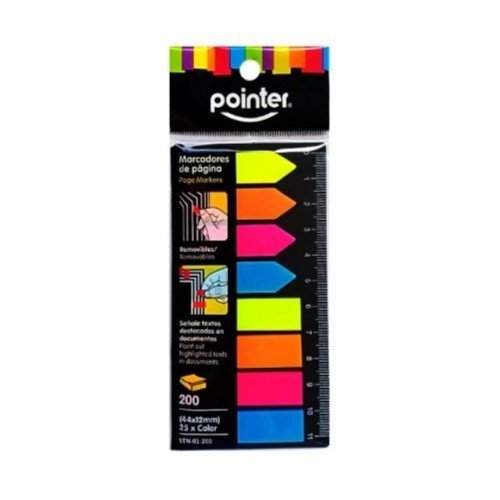 NOTAS ADHESIVAS SEÑALIZADORAS POINTER 200UND