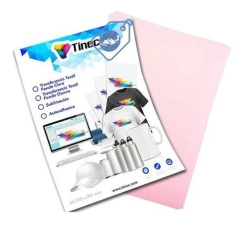 UNIDAD DE PAPEL DE TRANSFERENCIA PARA PRENDAS OSCURA A4 TINEC