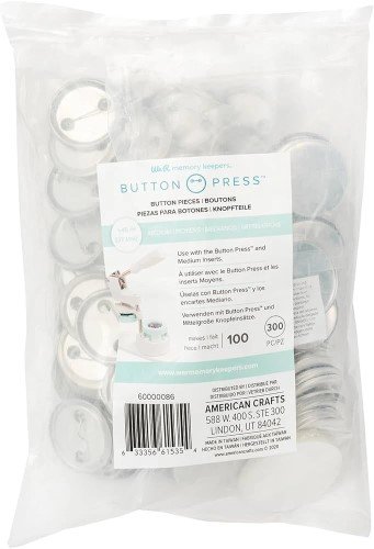 PACK 100 UND CHAPAS BOTTON PRESS 37MM