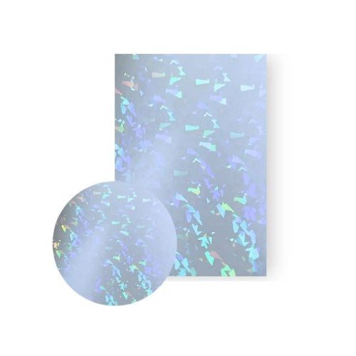 PAQUETE 20 UND LAMINADO AL FRIO HOLOGRAFICO VIDRIO ROTO TAMANO A4