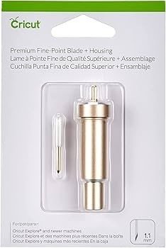 CUCHILLA DE PUNTA FINA PREMIUM 1.1MM + ENSAMBLAJE CRICUT EXPLORE