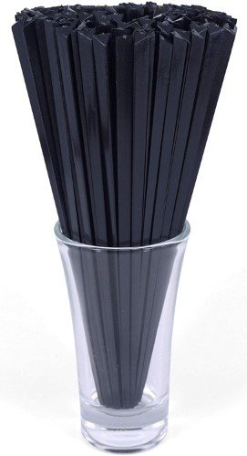 PALITOS NEGROS TRIANGULARES PARA MINI TOPPERS (25PZ)