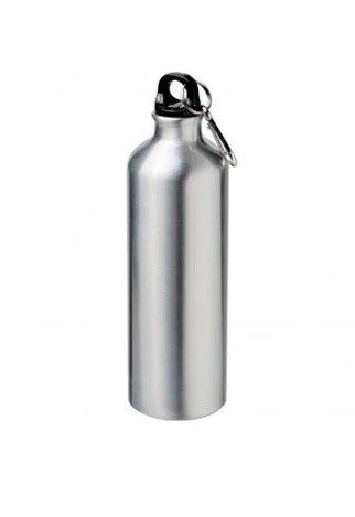BOTELLA DE ALUMINIO DEPORTIVA PLATEADA 750ML