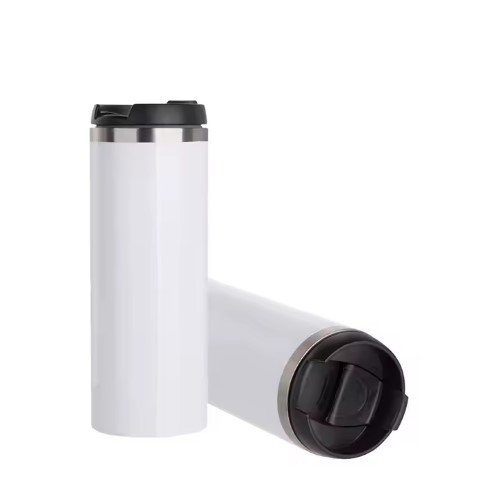 BOTELLA PARA VIAJES DE ACERO INOX BLANCO 14OZ