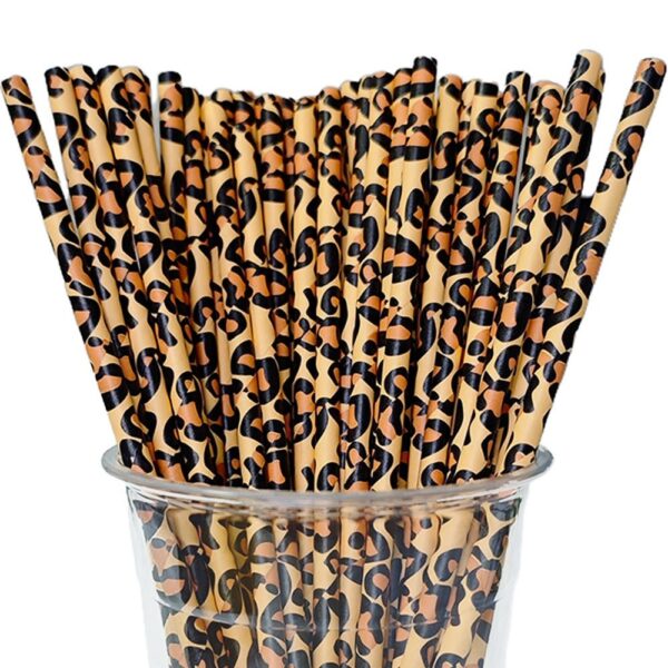 PITILLOS DE PAPEL ANIMAL PRINT (50PZ)