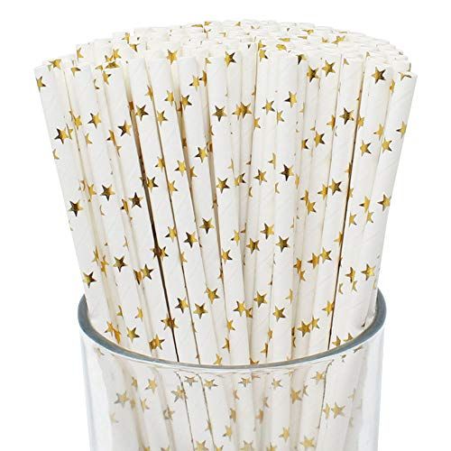 PITILLOS DE PAPEL ESTRELLA DORADO (50PZ)